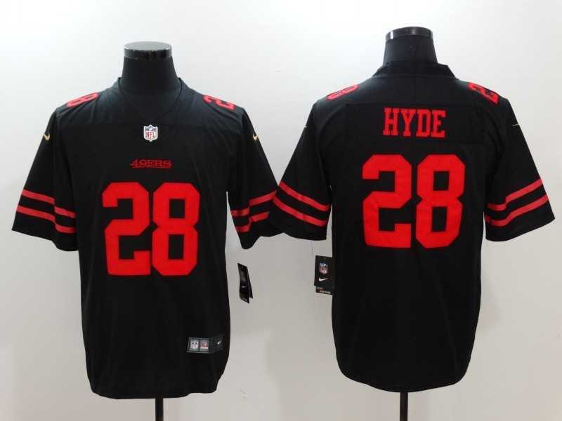 Nike Limited San Francisco 49ers #28 Carlos Hyde Black Vapor Untouchable Jersey,We sell and wholesale Nike Limited San Francisco 49ers #28 Carlos Hyde Black Vapor Untouchable Jersey on line form chian!
